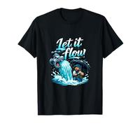Let it Flow Fontanero Tubo Juego de Palabras Grifo Cascada gráfico Camiseta