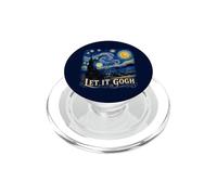 Let it Gogh Funny Vincent Van Gogh Noche Estrellada PopSockets PopGrip para MagSafe