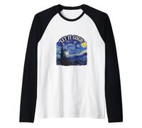 Let It Gogh Noche Estrellada Divertido Artista Van Gogh Bellas Artes Camiseta Manga Raglan