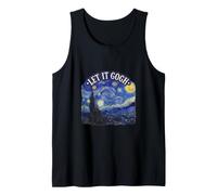 Let It Gogh Noche Estrellada Divertido Artista Van Gogh Bellas Artes Camiseta sin Mangas