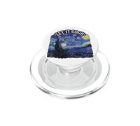 Let It Gogh Noche Estrellada Divertido Artista Van Gogh Bellas Artes PopSockets PopGrip para MagSafe