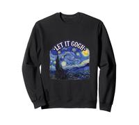 Let It Gogh Noche Estrellada Divertido Artista Van Gogh Bellas Artes Sudadera