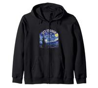 Let It Gogh Noche Estrellada Divertido Artista Van Gogh Bellas Artes Sudadera con Capucha