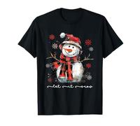 Let-It Snow Muñeco de Nieve Vibes Navidad Nevada acogedora Camiseta
