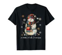 Let-It Snow Muñeco de Nieve Vibes Navidad Snowfall Mágico Camiseta