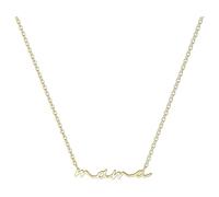 ¡Let Last Forever! - Colgante de clavícula con letras grabadas únicas para mujer, collar para el día de tu favorita TQk875, 10X7X1cm, Acero inoxidable