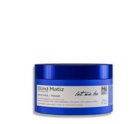 Let Me Be - BTX Capilar Blond Matiz Ultra Mask, Btox Capilar Profesional para Cabellos Rubios, Grises o Decolorados, Reductor de Volumen y Anti-Frizz con Pigmento Matizador y Aceites Naturales - 250g
