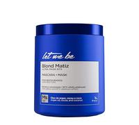 Let Me Be - BTX Capilar Blond Matiz Ultra Mask, Btox Capilar Profesional para Cabellos Rubios, Grises o Decolorados, Reductor de Volumen y Anti-Frizz con Pigmento Matizador y Aceites Naturales - 1Kg
