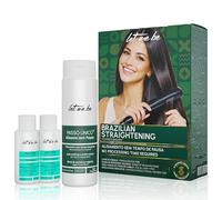 Let Me Be - Kit Alisado Brasileño Profesional en Casa, Acción Rápida 20 Minutos, Keratina para Alisar el Cabello Sin Formol, Alisado Orgánico y Vegano, Pelo Liso y Brillante Hasta 12 Semanas