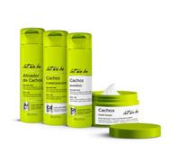Let Me Be, Kit Rizos acción revitalizante, Crema activadora y moldeadora de rizos ultrahidratante y sin parabenos, control del encrespamiento (4 Productos) | 3x240ml y 250g