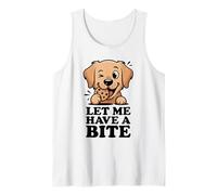 Let Me Have A Bite - Divertido Golden Retriever Cookie Lover Camiseta sin Mangas
