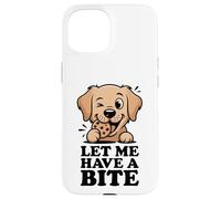 Let Me Have A Bite - Divertido Golden Retriever Cookie Lover Carcasa para iPhone 15