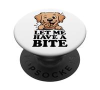 Let Me Have A Bite - Divertido Golden Retriever Cookie Lover PopSockets PopGrip Adhesivo