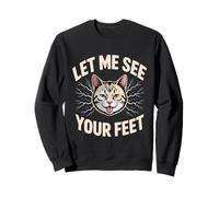 Let Me See Your Feet Cat Meme Y2K Bootleg Sudadera