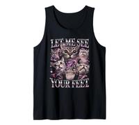 Let Me See Your Feet Cats Bootleg Divertido Camiseta sin Mangas
