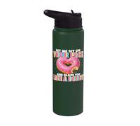 Let Me Sit On Your Face Glazed Donut Inappropriate Women Men Stainless Steel Insulated Water Bottle