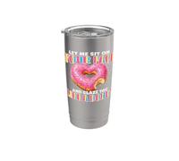 Let Me Sit On Your Face Glazed Donut Inappropriate Women Men Vaso térmico de acero inoxidable de doble pared