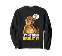 Let Me Think About It Pondering Monkey Question Mark Sarcasm Sudadera