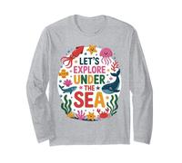 Let’s Explore Under The Sea Cute Ocean Animals Design Manga Larga