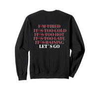Let’s Go No Excuses Gym Fitness Workout Motivation Training Sudadera