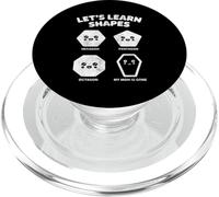 Let’s Learn Shapes Mom Is Gone Meme Joke Sarcasm Humor PopSockets PopGrip para MagSafe