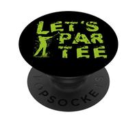 Let’s-Par-tee-Shirt Juego Golf Bola Golf Jugadores de Golf PopSockets PopGrip Adhesivo