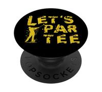 Let’s-Par-tee-Shirt Juego Golf Bola Golf Jugadores de Golf PopSockets PopGrip Adhesivo