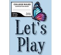 Let’s Play! Game On Composition Notebook | Lined Writing Journal for Kids, Teens & Gamers | 7.5” x 9.75”