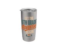 Let The 6th Grade Adventure Begin Sixth Grade Back To School Vaso térmico de acero inoxidable de doble pared