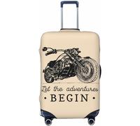 Let The Adventure Begin Funda de Equipaje Lavable - Protector de Maleta de Moda para Equipaje de 18 a 32 Pulgadas