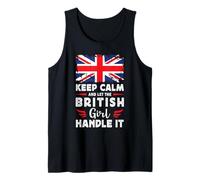 Let The British Girl Handle it UK Flag Camiseta sin Mangas