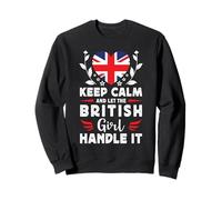Let The British Girl Handle it UK Flag Sudadera