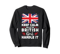 Let The British Girl Handle it UK Flag Sudadera