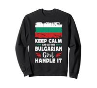 Let The Bulgarian Girl Handle it Bulgaria Flag Sudadera