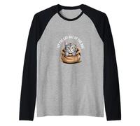 Let The Cat Out Of The Bag Idiom Expression Sarcasm ------- Camiseta Manga Raglan