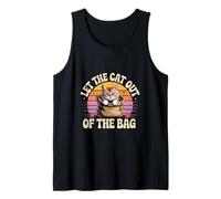 Let The Cat out of The Bag Idiom Expression Sarcasm - Camiseta sin Mangas