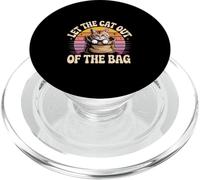 Let The Cat out of The Bag Idiom Expression Sarcasm - PopSockets PopGrip para MagSafe