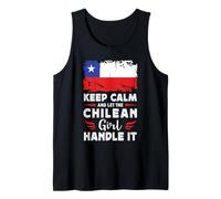 Let The Chilean Girl Handle it Chile Flag Camiseta sin Mangas