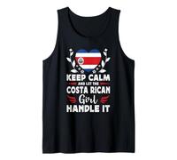 Let The Costa Rican Girl Handle it Costa Rica Flag Camiseta sin Mangas
