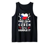 Let The Czech Girl Handle it Czech Republic Flag Camiseta sin Mangas