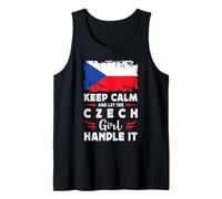 Let The Czech Girl Handle it Czech Republic Flag Camiseta sin Mangas