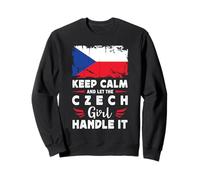 Let The Czech Girl Handle it Czech Republic Flag Sudadera