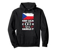 Let The Czech Girl Handle it Czech Republic Flag Sudadera con Capucha