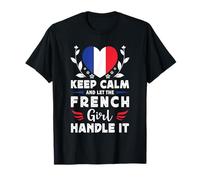 Let The French Girl Handle it France Flag Camiseta