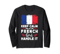 Let The French Girl Handle it France Flag Manga Larga