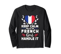Let The French Girl Handle it France Flag Manga Larga