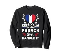 Let The French Girl Handle it France Flag Sudadera