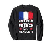 Let The French Girl Handle it France Flag Sudadera