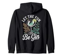 Let The Fun Be Gin & Tonic Tardeo Amante Cóctel Humor Gin Sudadera con Capucha