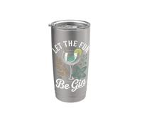 Let The Fun Be Gin & Tonic Tardeo Amante Cóctel Humor Gin Vaso térmico de acero inoxidable de doble pared